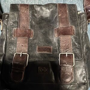 Bed Stu Brown distressed cross bag DISCONTINUED.